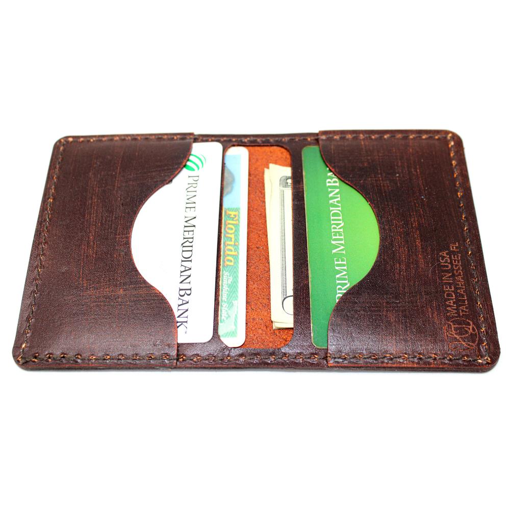 Handcrafted Leather Original Mens Wallet -  Duck Hunt